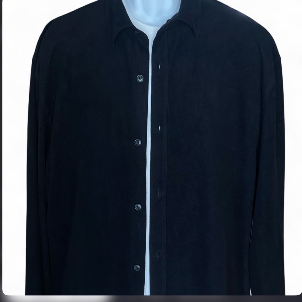 Claiborne Men's Black Button-Up shirt XL